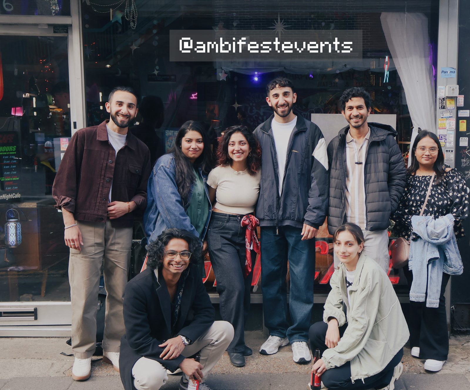The Ambifest crew together on a London street