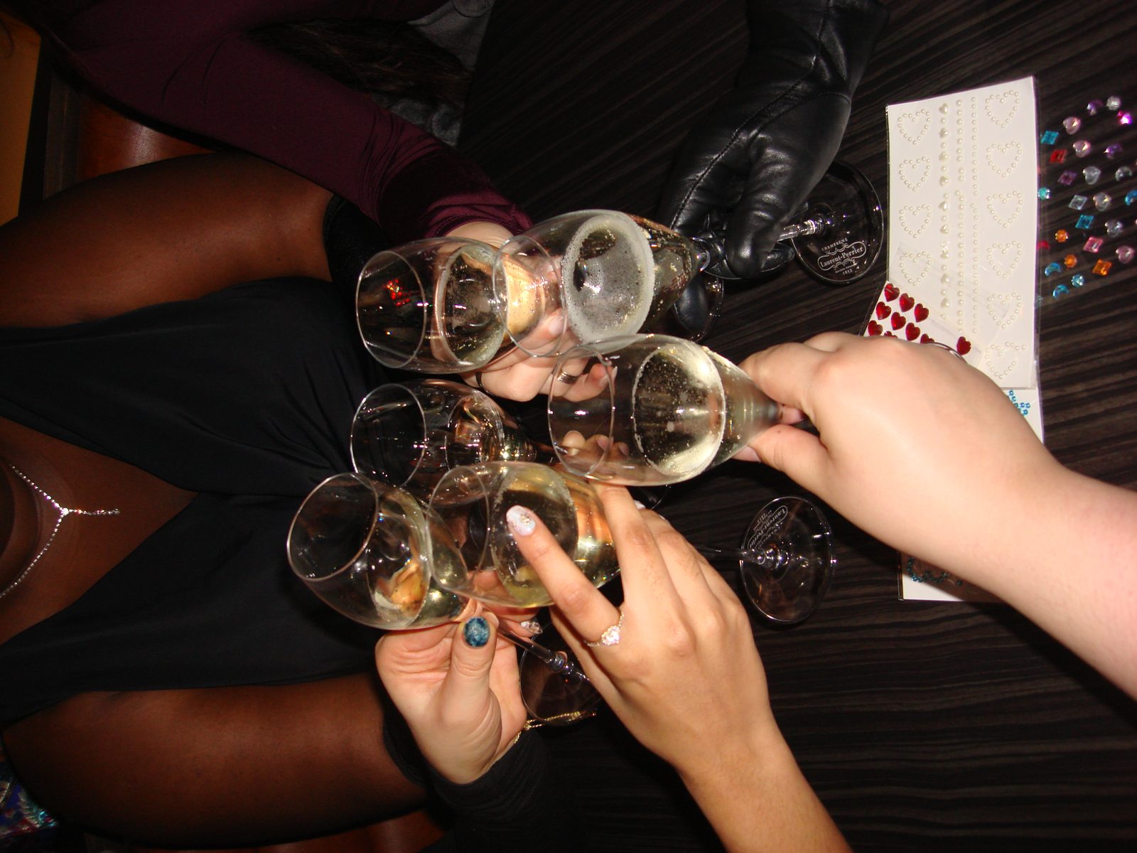Friends raising a toast at an Ambifest social