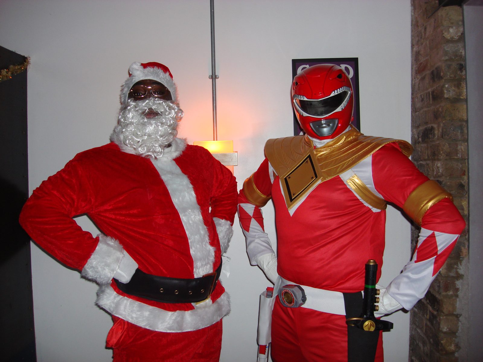 Attendees in costume posing together