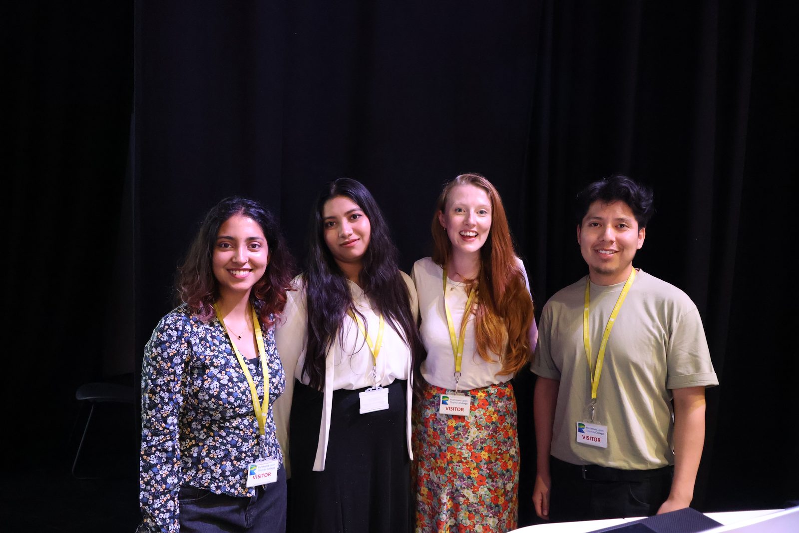 The Ambifest team posing together backstage